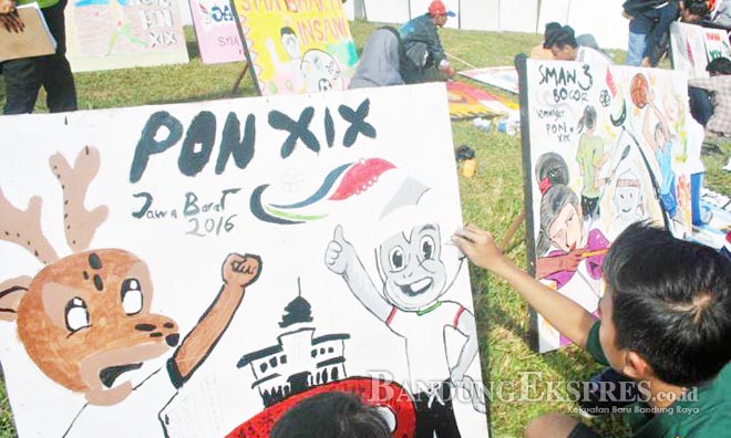 Bandung Jadi Daya Tarik lomba menggambar perayaan PON XIX/2016