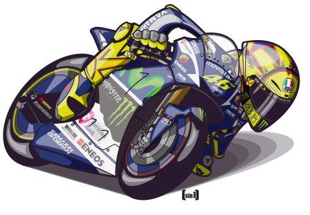 MASIH TANGGUH: Pebalap veteran Yamaha Valentino ‘The Doctor’ Rossi meluapkan rasa optimismenya untuk merengkuh gelar juara dunia di musim MotoGP sekarang. Meski di balapan lalu dirinya menempati peingkat tiga, Rossi masih bertengger di pucuk klasemen sementara.