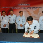 Penandatanganan Kesepakatan sidang sistem perlakuan anak