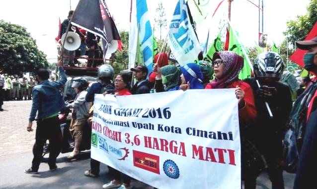 Demo UMK Buruh Cimahi