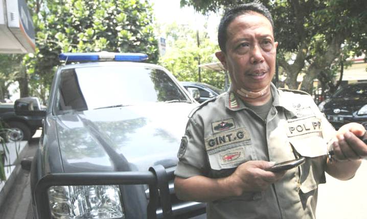Gint Pol PP Laporan ke reskrim