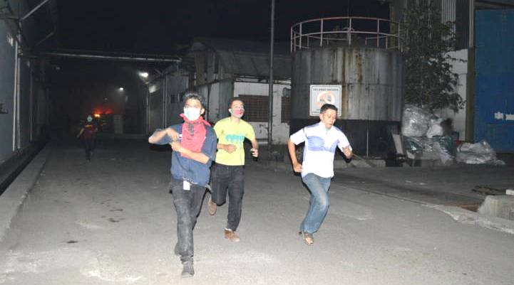 KEBAKARAN - PABRIK GARMEN