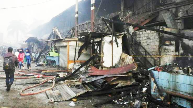 Kebakaran Pasar Panorama Lembang