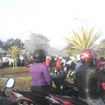 Kemacetan di Bundaran Leuwigajah Cimahi