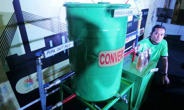 Launching mesin pengolah sampah plastik menjadi 3 jenis bbm