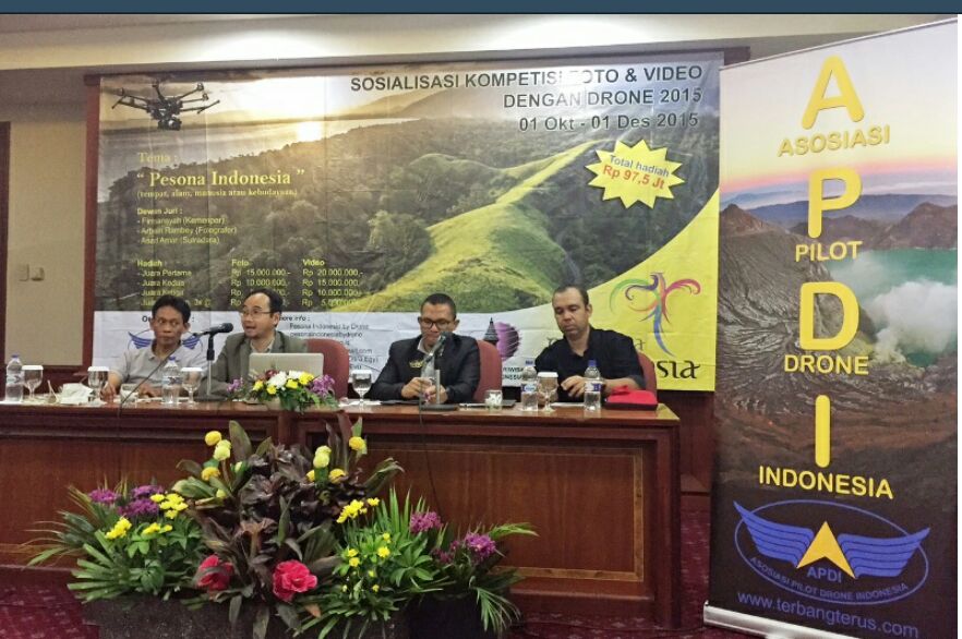 Kemenpar Tonjolkan Pesona Indonesia lewat Kompetisi Drone Kemenpar Tonjolkan Pesona Indonesia lewat Kompetisi Drone