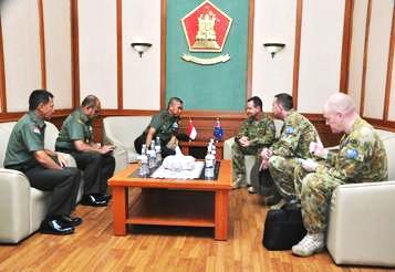 Pejabat Militer Australia Berdialog Kodiklat TNI