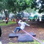 Soreang Mulai Dijangkiti Demam Slackline