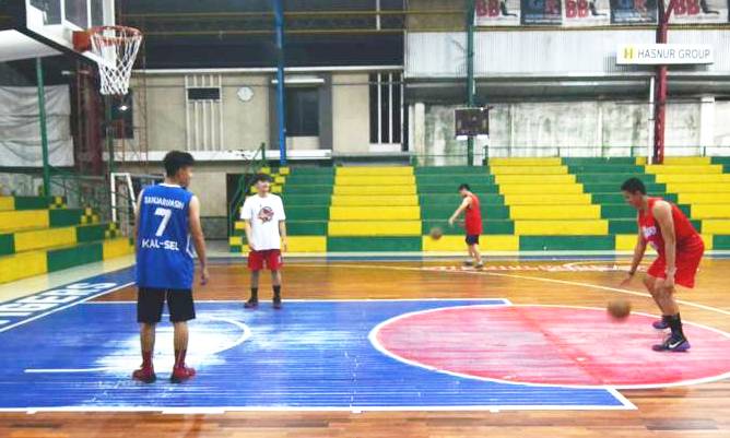 tim basket putra PON Kalsel