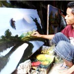 lukisan hasil karya seniman Jelekong