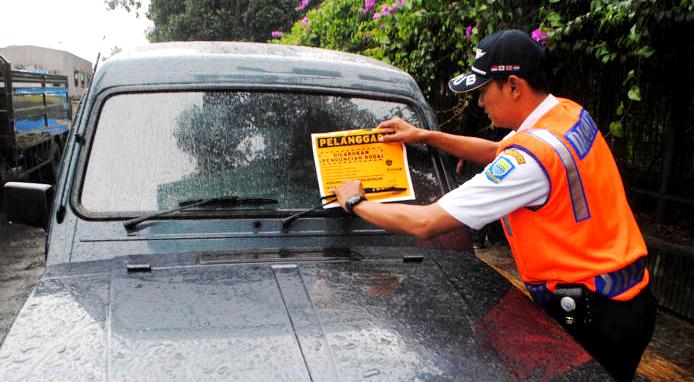 gembok parkir dishub