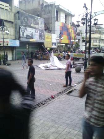 PKL Tak Terima Digaruk, Dalem Kaum Sempat Mencekam