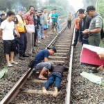 Sosok Mayat Dalam Posisi Telungkup Berada di Atas Rel Kereta Api mayat-rel-kereta