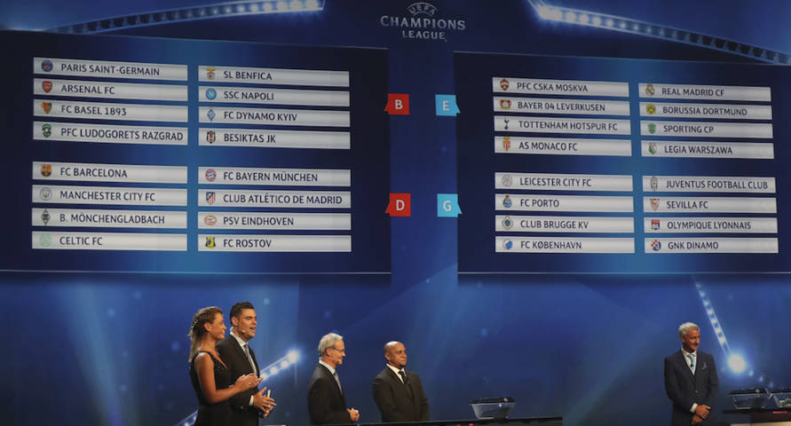 Jadwal Lengkap Fase Grup Liga Champions 2016-2017