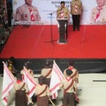 Upacara HUT Pramuka di Dalam Mal