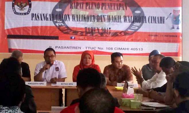 Tiga Pasangan Ditetapkan sebagai Calon Wali Kota Cimahi