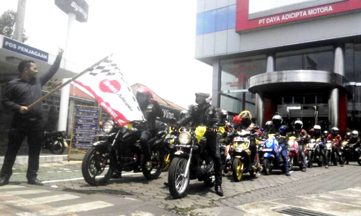 1.000 Bikers Jabar Ramaikan Honda Bikers Day 2016