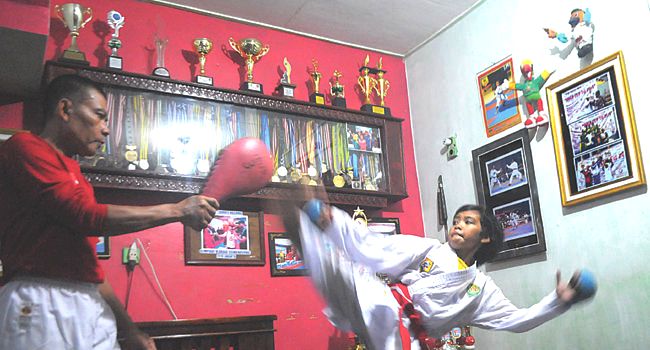 Meisya Asriana Ratu Cantika, si Karate Kid dari Bandung