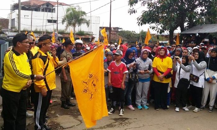 Liga Beringin Bakal Tumbuhkan Sepak Bola, AMPI Gelar Gerak Jalan Rakyat Diikuti 7000 Peserta