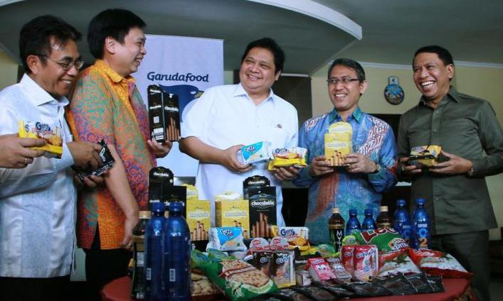 Airlangga Hartarto Tinjau Pabrik GarudaFood garudafood