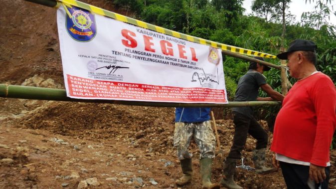 Satpol PP Tutup Galian C