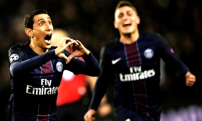 Di Maria Perlihatkan Kemampuan Terbaik SELEBRASI: Angel Di Maria tampil luar biasa dia mampu membobol gawang Barcelona dua gol, dua gol lainnya lewat Julian Drazler dan Edinson Cavani.