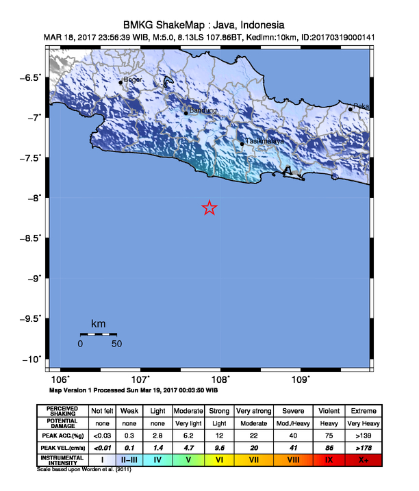 Gempa Tasikmalaya Terasa Hingga Bandung