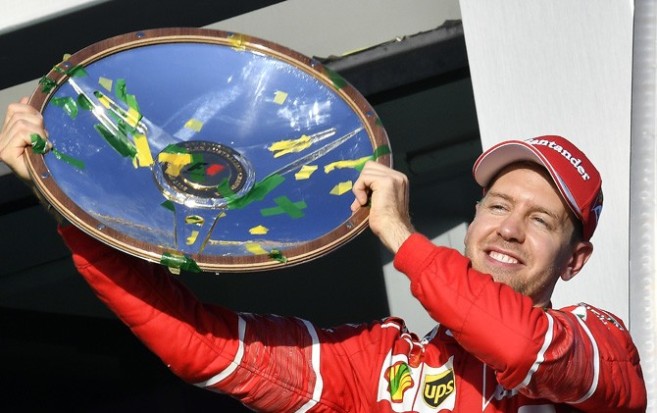 Sebastian Vettel Awali Formula 1 2017 dengan Kemenangan