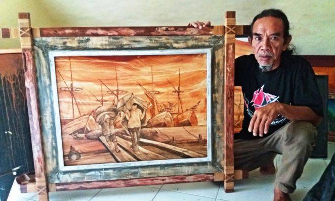 Zaenal Beta, Seniman Lukis Berbahan Tanah Liat Asal Makassar