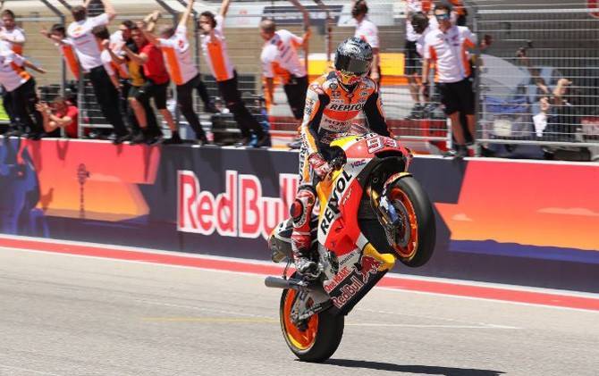 Marquez Pertegas Status Raja MotoGP Amerika, Vinales Terjatuh