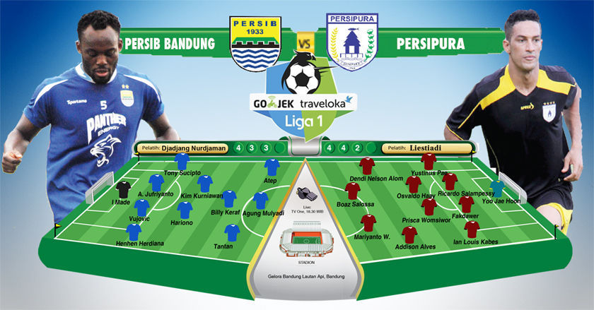 Persib vs Persipura: Jaga Tren Positif