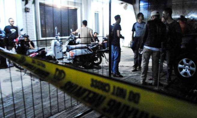 TKP Penembakan Pelaku Curanmor