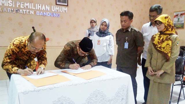 KPU Menggandeng PT.BPR Kerta Raharja KPU-BPR