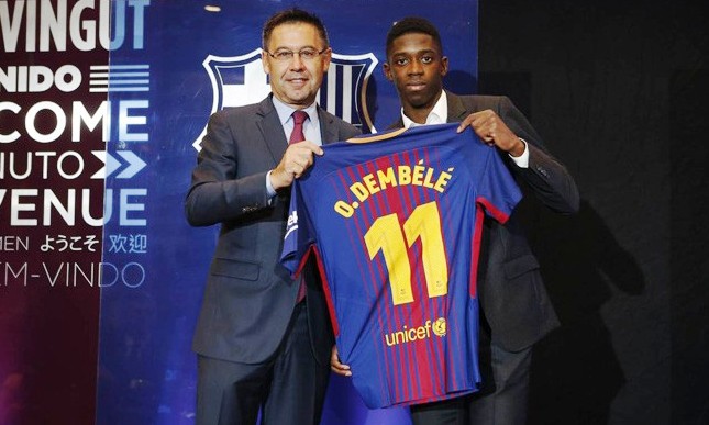 Resmi Dikontrak, Dembele Warisi Nomor Neymar