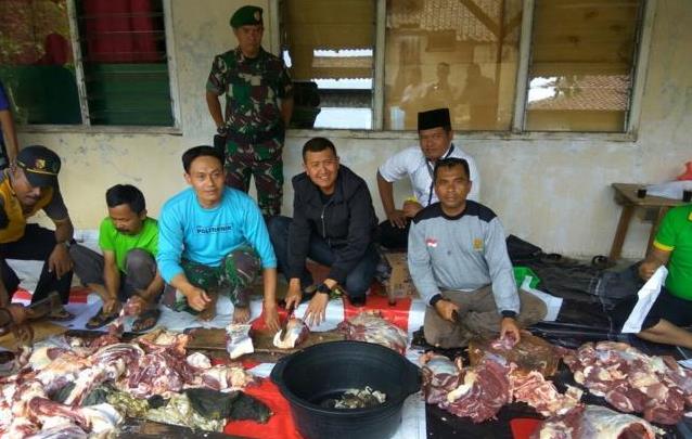 Dandim 0609 Kurban Sapi dan Domba