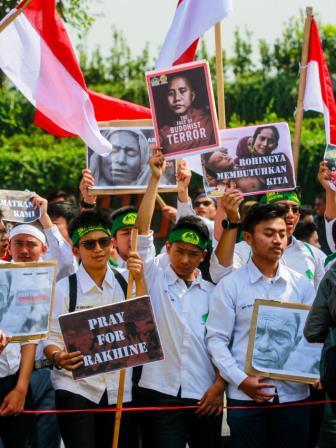 Pelajar gelar aksi dukung rohingya