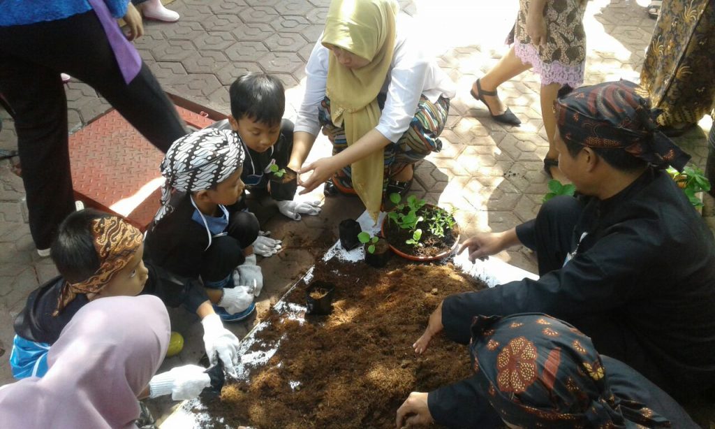 Kenalkan anak tanam sayur, PAUD Bunda Asuh Nanda gandeng Pertanian