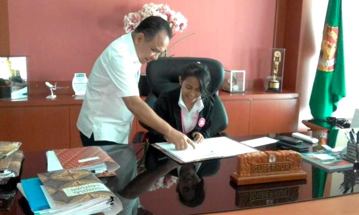 Wah, Tulisan Disposisi Gubernur Hari Ini kok Lain