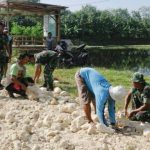 gotong royong desa - tni