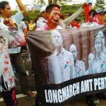 Zombie Demo di Bandung Tuntut Keadilan