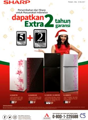 SHARP Tingkatkan Jaminan Garansi Lemari Es Hingga Tujuh Tahun