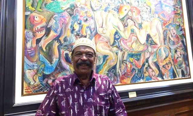 Si Jenius Umar Sumarta Pameran Lukisan di Station 8