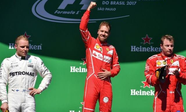 Juarai GP Brasil, Vettel Pupus Tabu Ferrari di Interlagos