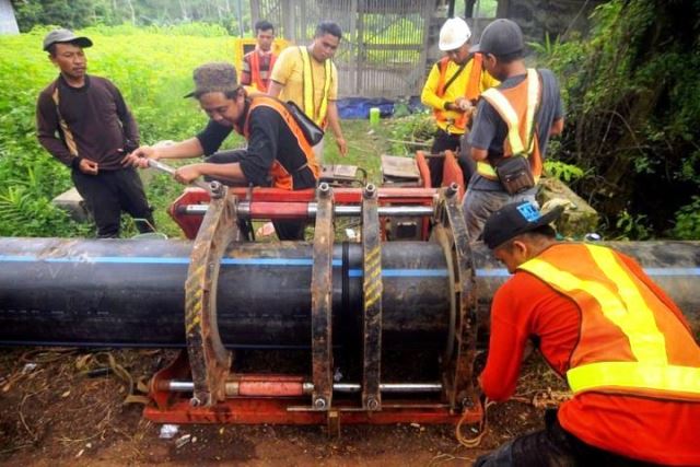 Tingkatkan Layanan Air Bersih, PDAM Tirta Raharja Dirikan SPAM Gambung