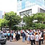 Pegawai di Gedung Langsung Dievakuasi pasca-gempa