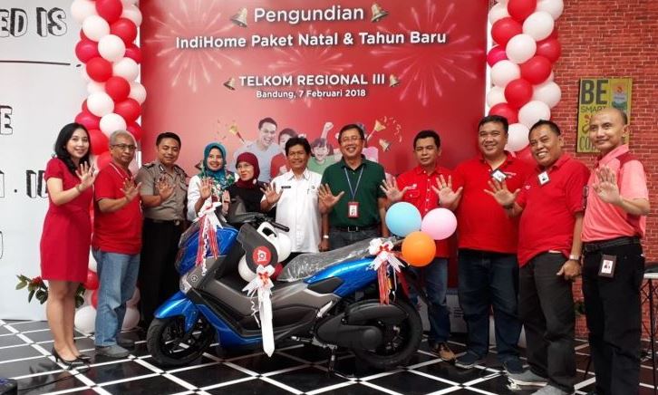 Telkom Bagikan 11 Sepeda Motor Yamaha NMAX