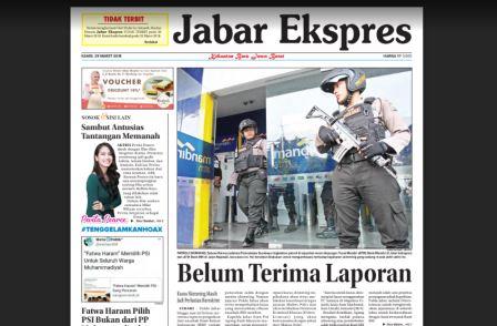 e-Paper Jabar Ekspres Edisi 29 Maret 2018