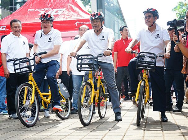 Telkomsel dan UI Implementasikan Inovasi NB-IoT Bike Sharing