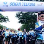 1.800 Karyawan Meriahkan Fun Bike HUT Sekar Telkom