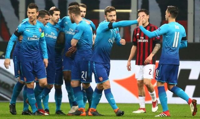 Arsenal Gelar Pesta Kemenangan di Markas AC Milan
